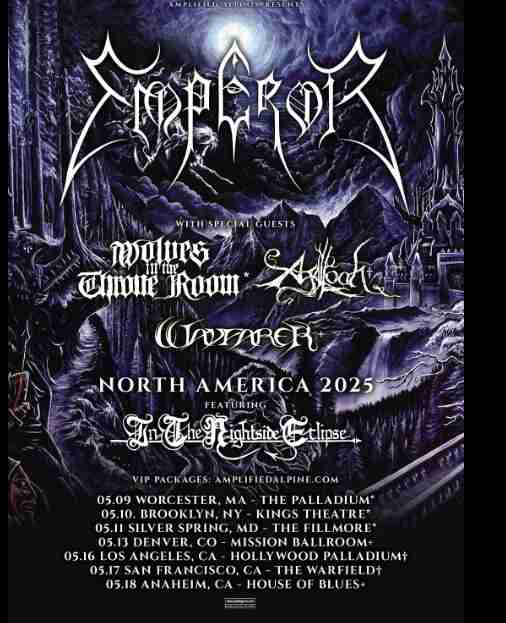 News:  Emperor Announce US Tour With Agalloch, Wolves in the Throne Room, and Wayfairer